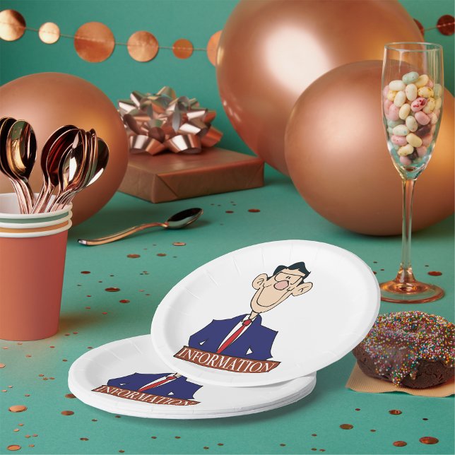 Prato De Papel Responsável pela informação (Criador carregado)