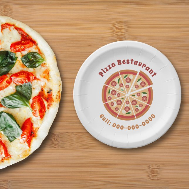 Prato De Papel Restaurante Pizza (Pizza Paper Plates)