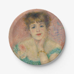 Prato De Papel Retrato da Atriz Jeanne Samary, Auguste Renoir