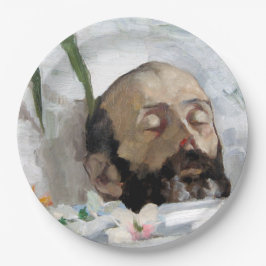 Prato De Papel Retrato de um Homem Morto (Mortalidade e Mortalida