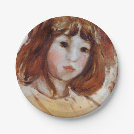 Prato De Papel Retrato de uma Menina (por Berthe Morisot)