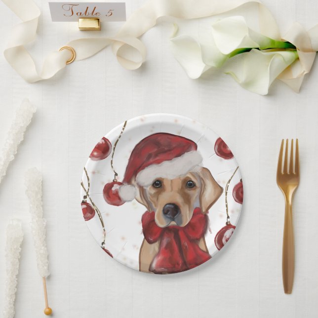 Prato De Papel Retriever Labrador  (Casamento)