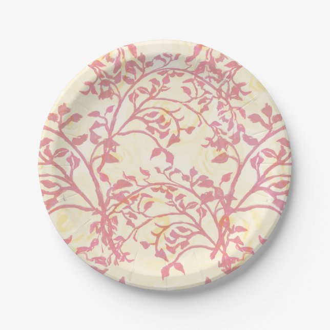 Prato De Papel Retro dessert plate with piped frosting details (Frente)