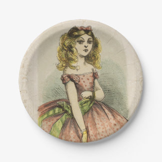 Prato De Papel Retro Romantic Valentine's Day Card, 19th century