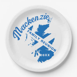 Prato De Papel Reunião da Família da Bandeira da Escócia