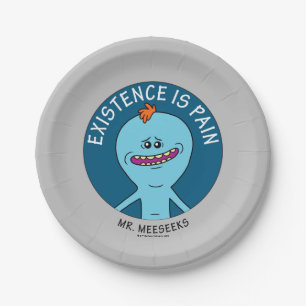 Prato De Papel RICK E MORTY™ Existência É Dor