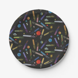 Prato De Papel RICK E MORTY™ Padrão de Cometa Espacial Exter