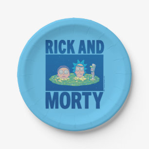Prato De Papel RICK E MORTY™ Pequim Através Do Portal