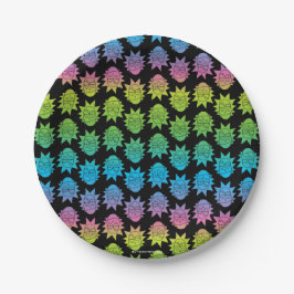 Prato De Papel RICK E MORTY™ | Rick do arco-íris