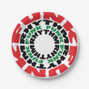 Prato De Papel Ritmo Funk Funk Rhythm