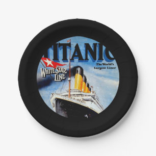Prato De Papel RMS Titanic Viagem Ad