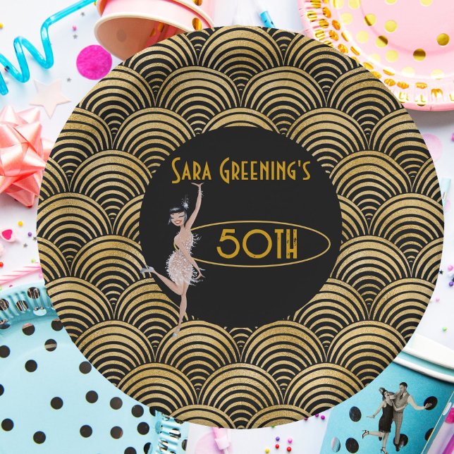 Prato De Papel Roaring 20's Flapper Twenties Excelente Gatsby 192 (Roaring Twenties)