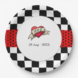 Prato De Papel Rockabilly Wedding