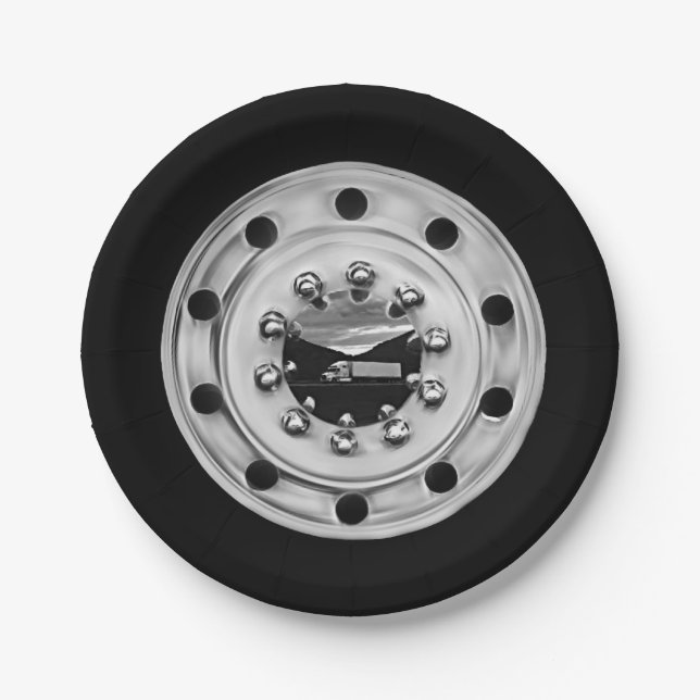 Prato De Papel Roda do caminhoneiro (Frente)