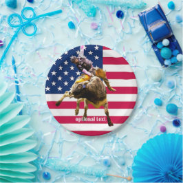 Prato De Papel Rodeo Bullride