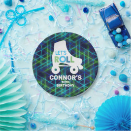 Prato De Papel Rollho de Vamos de Aniversário de Curso de Curso