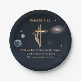 Prato De Papel Romanos 8:28