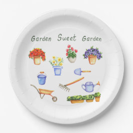 Prato De Papel Romântico Eu amo as minhas flores, Cuta Minimalist