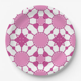 Prato De Papel Rosa 1 de 4
