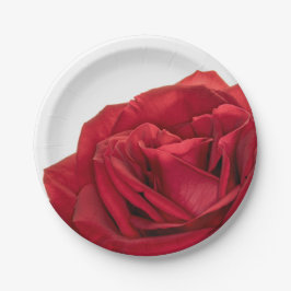 Prato De Papel rosa de Casamento Vermelho 1822