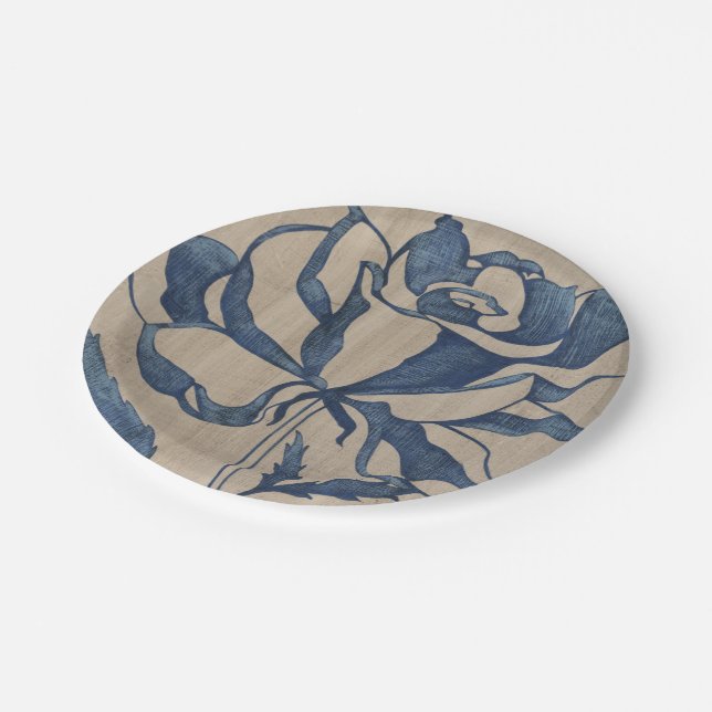 Prato De Papel Rosa de Indigo (Inclinado)