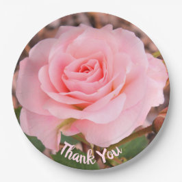 Prato De Papel Rosa Elegante Flor