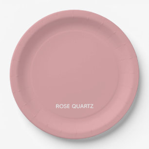 Prato De Papel Rosa Quartz - nome cor rosa