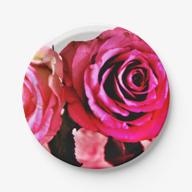 Prato De Papel Rosas Bloqueadores (Frente)