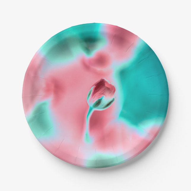 Prato de Papel Rose Bud (Frente)