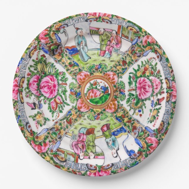 Prato De Papel Rose Canton  (Frente)