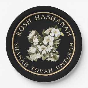 Prato De Papel Rosh Hashanah Judeu Ano Novo Shanah Tovah