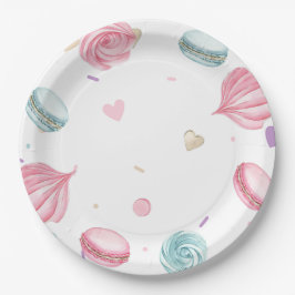 Prato De Papel Rosquinha doce, colorido