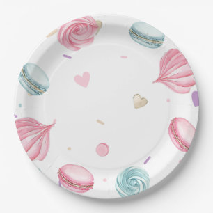 Prato De Papel Rosquinha doce, colorido