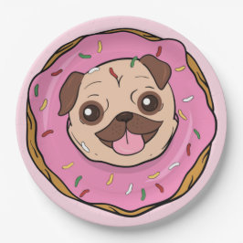 Prato De Papel Rosquinha Pug