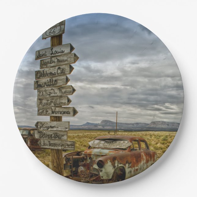 Prato De Papel rota 66 (Frente)