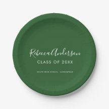 Roteiro de Graduado Minimalista Moderno Verde Escu