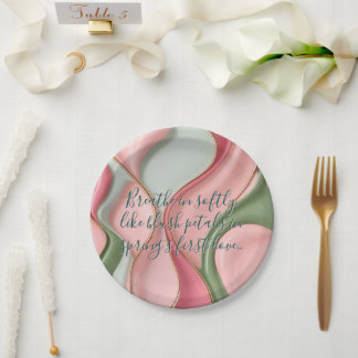 Prato De Papel Round paper plate in stylish graphic