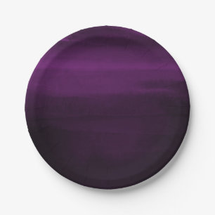 Prato De Papel Roxo Bege Moderno Aquarela Chique Elegante