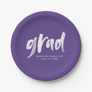 Prato De Papel Roxo  Graduação do Esboço do Pincel