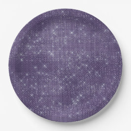 Prato De Papel Roxo Sparkle