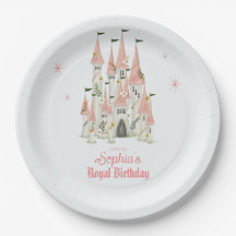 Royal Castle Plates Pink