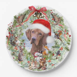Prato De Papel Rua de Natal de Vizsla Húngara