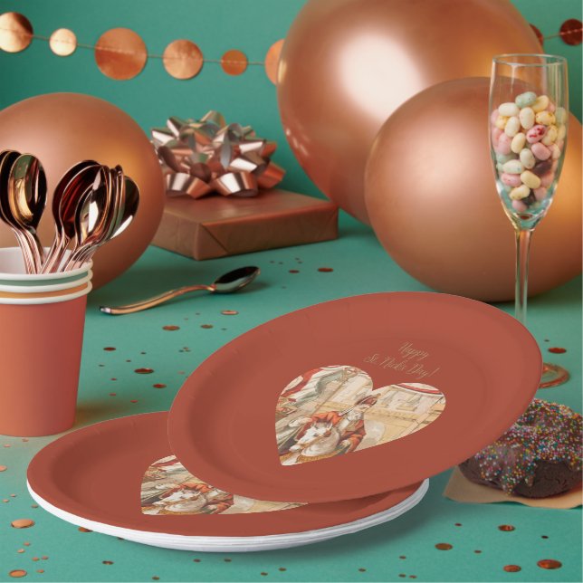 Prato De Papel Rua, Rua de Sinterklaas de Nicholas Heart, Papo de (Múltiplo)