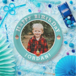 Prato De Papel Rua Sésamo | Aniversário de Elmo - Cupcake e Confe