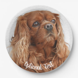 Prato De Papel Ruby Cavalier King Charles Spaniel Dog