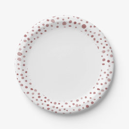 Prato De Papel Ruby Confetti Watercolor Plate