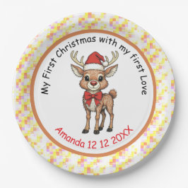 Prato De Papel Rudolph the Red Nose