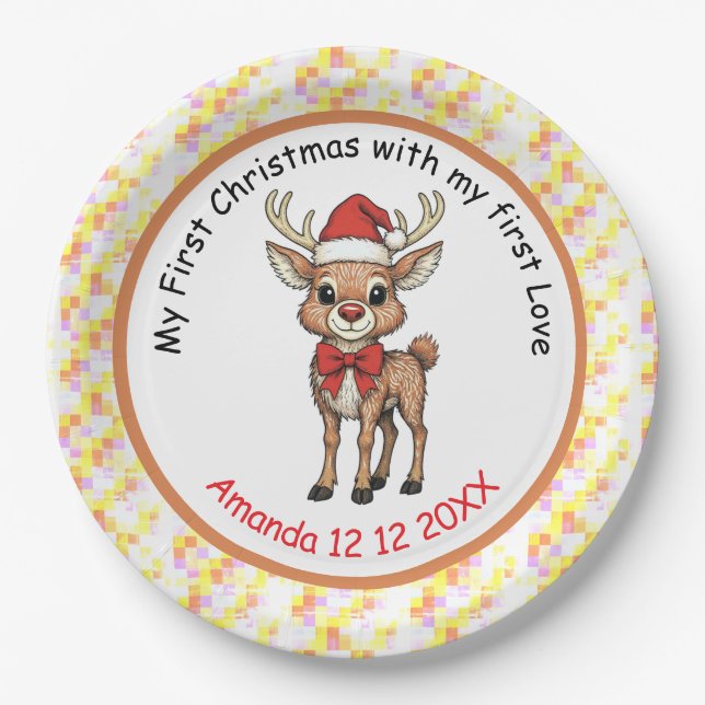 Prato De Papel Rudolph the Red Nose (Frente)