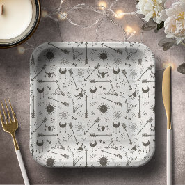 Prato De Papel Rustic Boho Pattern ID1109