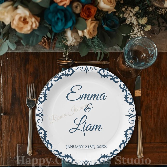 Prato De Papel Rustic Mexican Wedding Paper Plates – Papel Picado (Criador carregado)